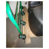 TELEGRAPH BAR POLE W GLASS INSULATORS