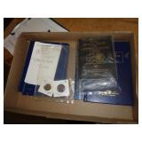 COIN BOOKS & 2 COINS