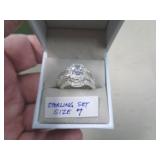 STERLING SILVER RING SET SZ 7