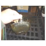 YELLOW DEPRESSION GLASS BOWL