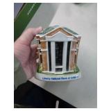 1994 LIBERTY BANK / LOU. STONEWARE COIN BANK