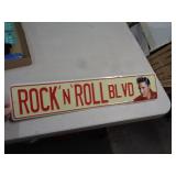 ELVIS METAL SIGN 2016 - 5"X24"