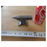 CAST IRON MINI ANVIL - TEXAS