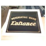 19"X23" GLASS SIGN - WARD