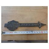 CAST IRON HARLEY DAVIDSON SIGN