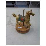 MUSICAL CAROUSEL HORSE FIGURE
