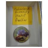 COLORIZED KENNEDY HALF DOLLAR