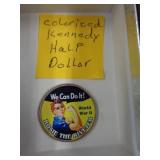 COLORIZED KENNEDY HALF DOLLAR