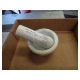 MARBLE MORTAR & PESTLE