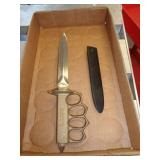 REPLICA TRENCH KNIFE W METAL SHEATH