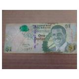 BANK NOTE - BAHAMAS 1 DOLLAR 2006