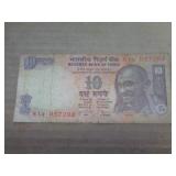 BANK NOTE - INDIA 10 RUPEES