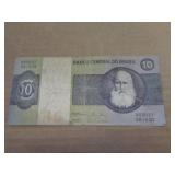 BANK NOTE - BRAZIL 10 CRUZEIROS