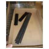 MODEL TRAIN TRACK & FLAT CARS
