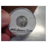 1942 MERCURY DIME