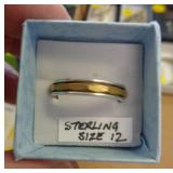 STERLING SILVER RING SZ 12