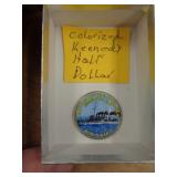 COLORIZED KENNEDY HALF DOLLAR