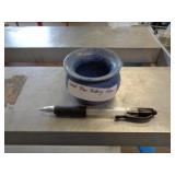 BLUE POTTERY SMALL VASE