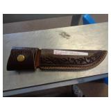LEATHER SHEATH FOR 5" KNIFE