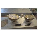SILVERPLATE CREAM & SUGAR
