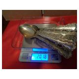 STERLING SILVER SPOONS 201.8G