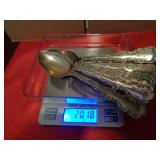 STERLING SILVER SPOONS 201.8G