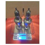 STERLING SILVER WEIGHT S&P SHAKERS 13.3G