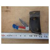 DAMASCUS STYLE LOCKBACK KNIFE