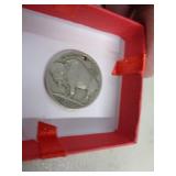 1937 BUFFALO NICKEL W HOLE