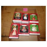 6 HALLMARK MADAME ALEXANDER ORNAMENTS