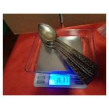 STERLING SILVER SPOONS 363.7G