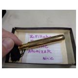 REFILLABLE BRASS PERFUME ATOMIZER