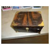 SMALL WOOD BOX FULL OF PHOTO SLIDES