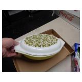 COVERED PYREX CASSEROLE