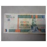 BANK NOTE CUBA 5 PESOS 2012
