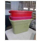 3 - TOTES / NO LIDS / LW