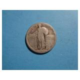 STANDING LIBERTY QUARTER (NO DATE) 90% SILVER