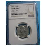 1964-D WASHINGTON QUARTER 90% SILVER