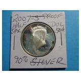 2007-S PROOF KENNEDY HALF 90% SILVER