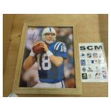 8X10 SIGNED & FRAMED PIC W CERT - PEYTON MANNING