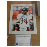 8X10 SIGNED & FRAMED PIC W CERT - WALTER PAYTON