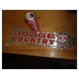 METAL DODGE SIGN
