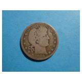 1906-D BARBER QUARTER 90% SILVER