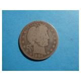 1901 BARBER QUARTER 90% SILVER