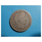 1905 BARBER QUARTER 90% SILVER