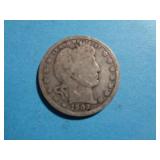 1909 BARBER QUARTER 90% SILVER