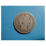 1906 BARBER QUARTER 90% SILVER