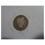 1908-D BARBER DIME 90% SILVER