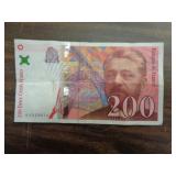 BANK NOTE   FRANCE 200 DEUX CENT FRANCS 1996