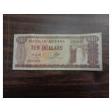 BANK NOTE   GUYANA 10 DOLLARS